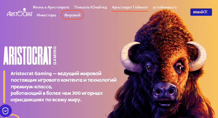 Повний огляд провайдера Aristocrat Полный обзор Aristocrat