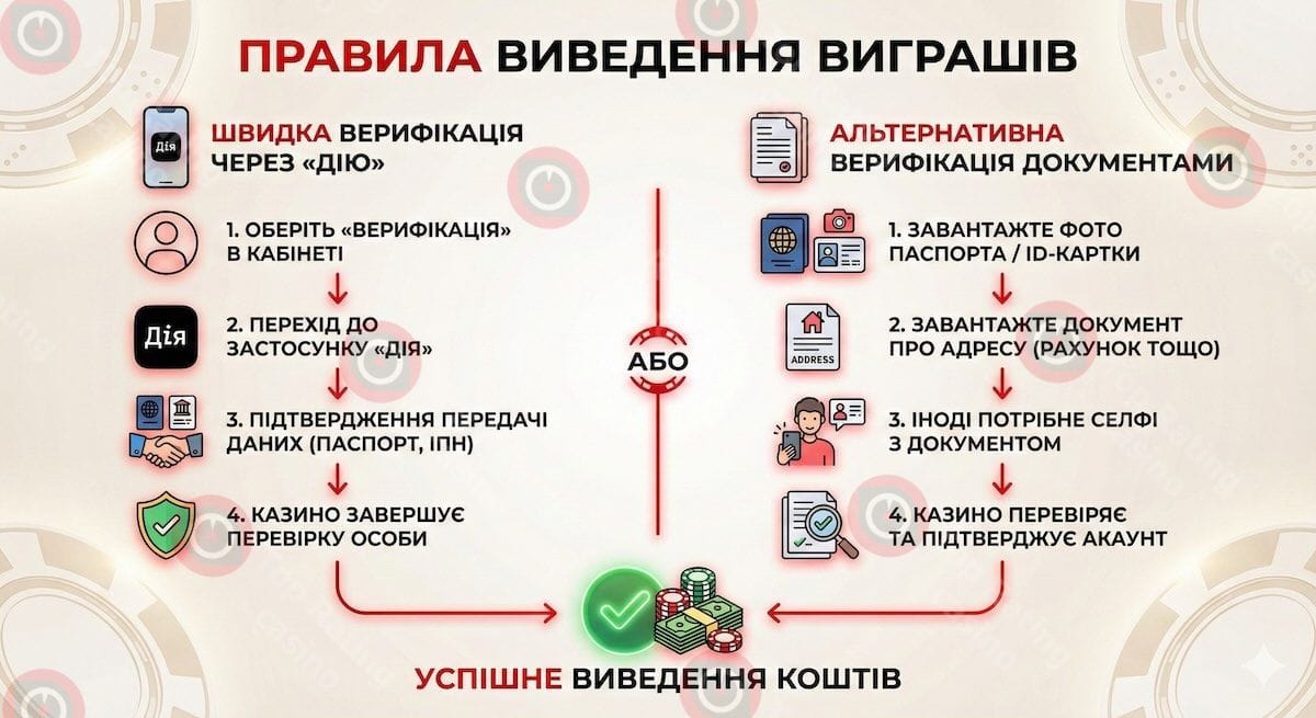 Правила виводу виграшів з мінімальним депозитом