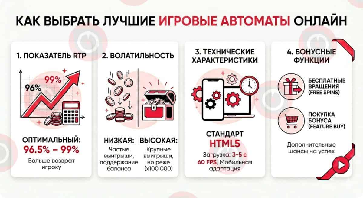 Инфографика — Как выбрать лучшие игровые автоматы